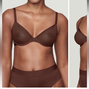 CUUP Plunge Mesh Bra Espresso